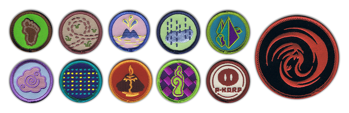 camp fangamer merit badges