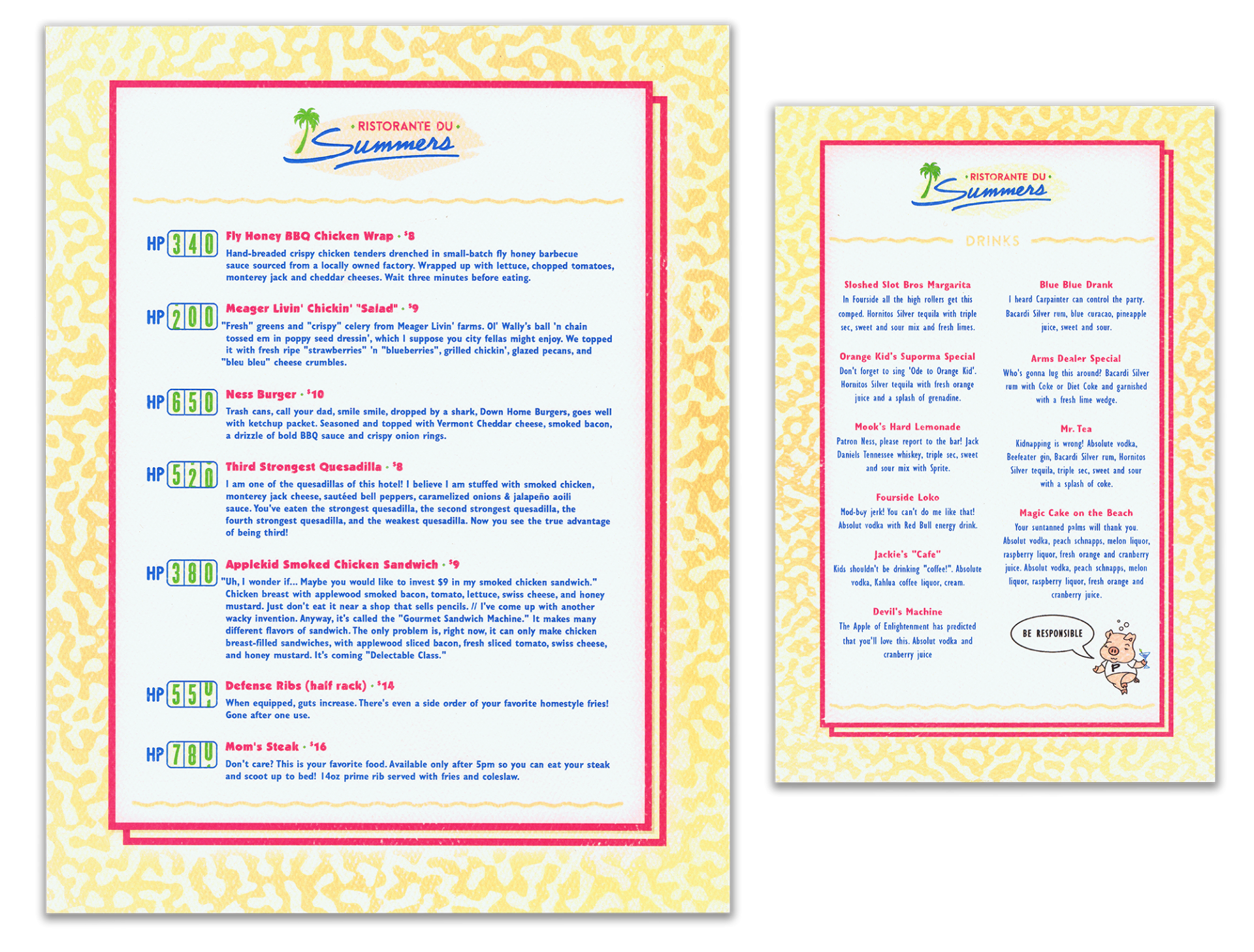 menus